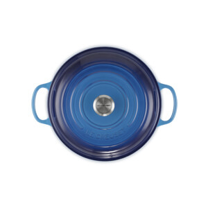 Le Creuset Signature Azure Cast Iron Shallow Casserole 30cm